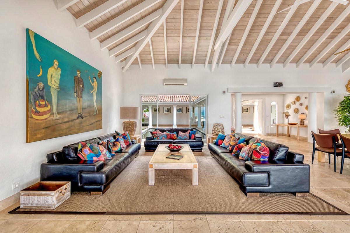 Unique Villa rental St Martin - Living Room